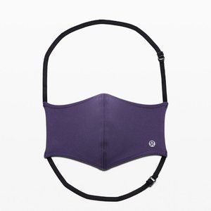 NWT LULULEMON PURPLE MASK + BAG